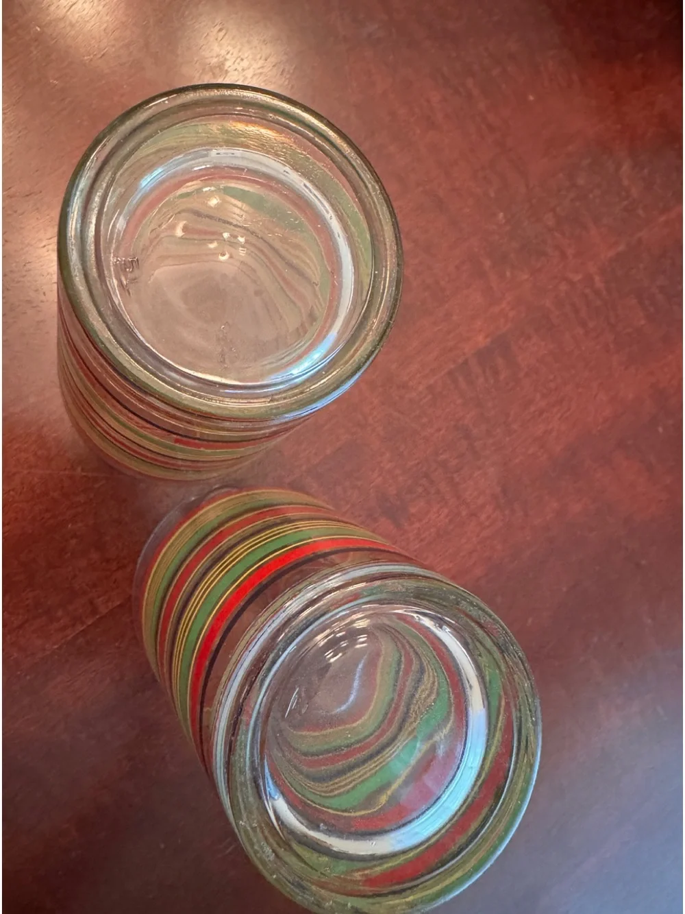 Fiestaware Coordinates Drinking Glasses Mambo Libbey Stripes Fiesta. SET OF TWO